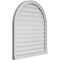 Ekena Millwork Round Top Surface Mount PVC Gable Vent: Functional, w/ 2"W x 2"P Brickmould Sill Frame, 32"W x 36"H GVPRT32X3603SF - alternate 4